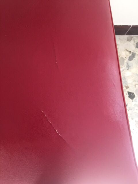 Armchair with arms armrests red 1950s