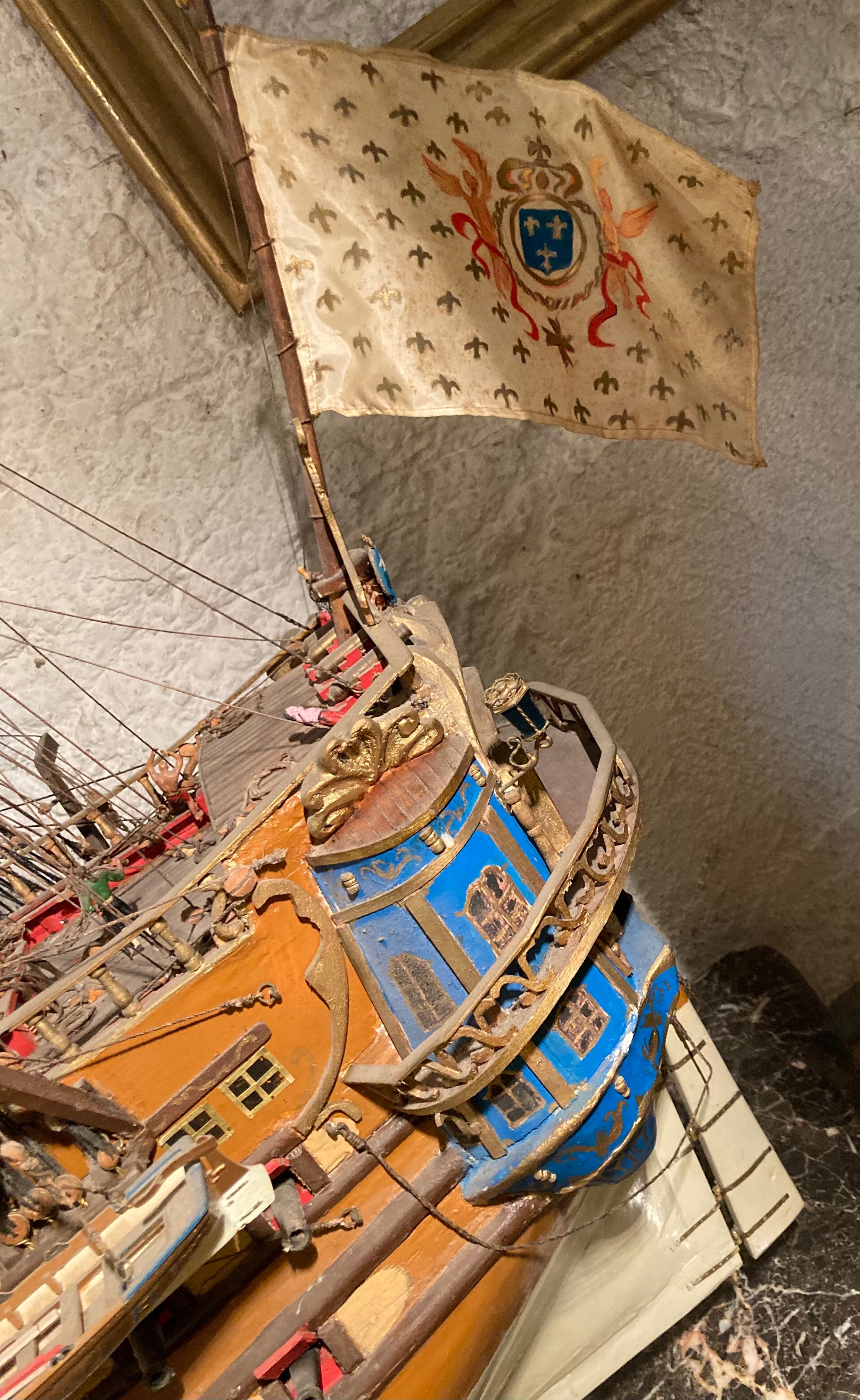 Model of a Royal Navy ship