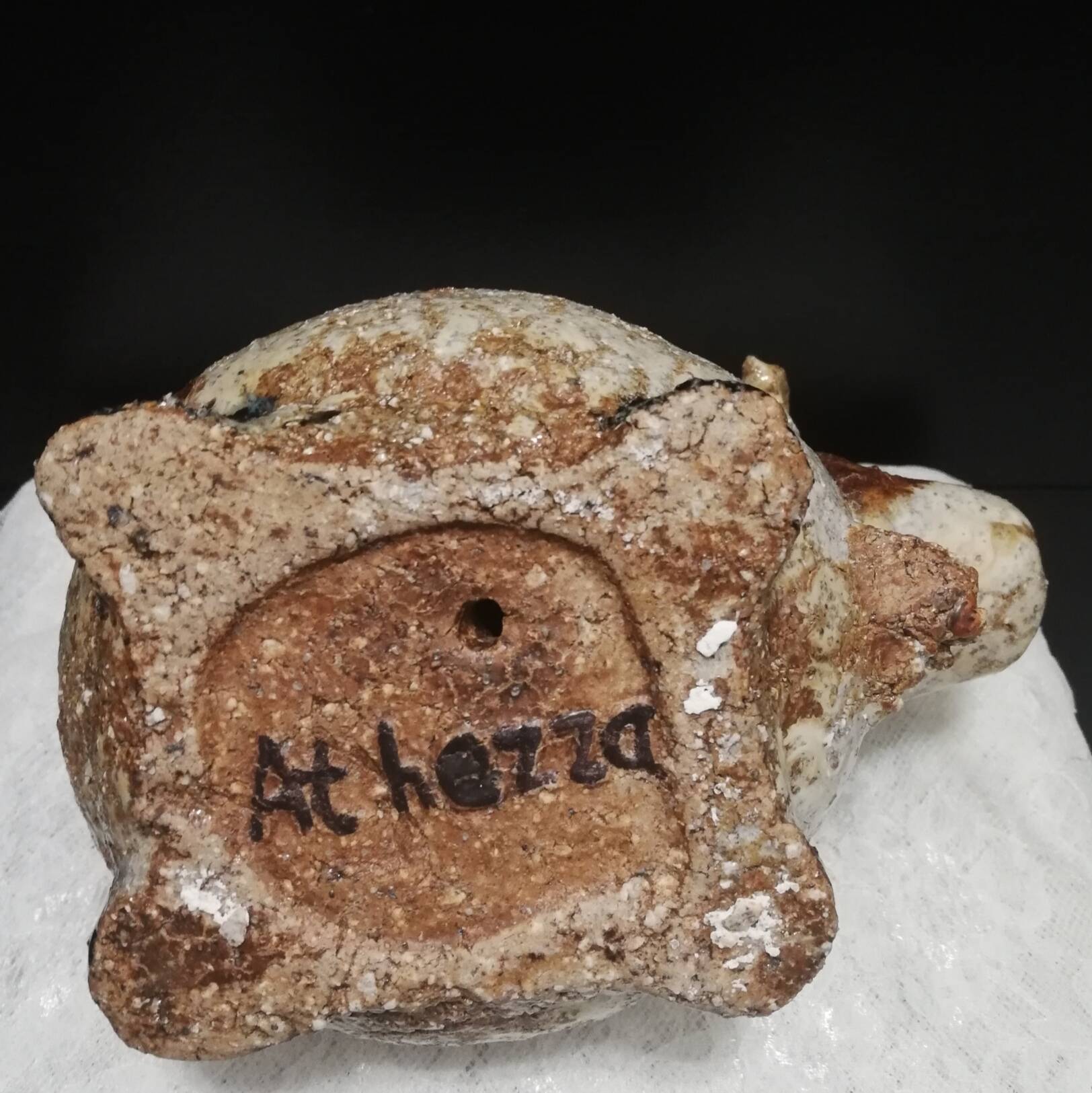 Cracked sandstone cow