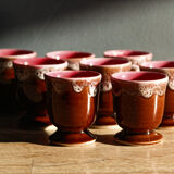 Lot de 8 coquetiers vintage