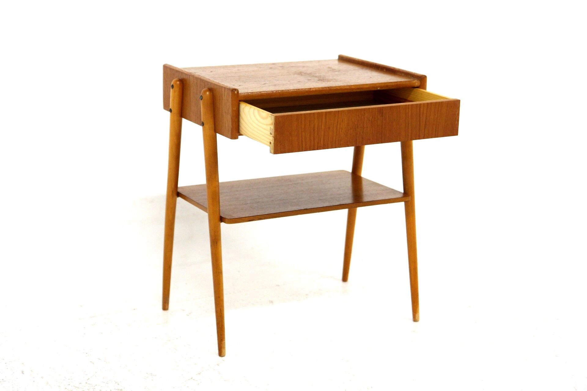 Teak bedside table, Carlström, Sweden, 1960
