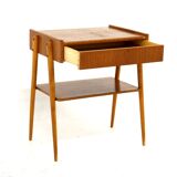 Teak bedside table, Carlström, Sweden, 1960