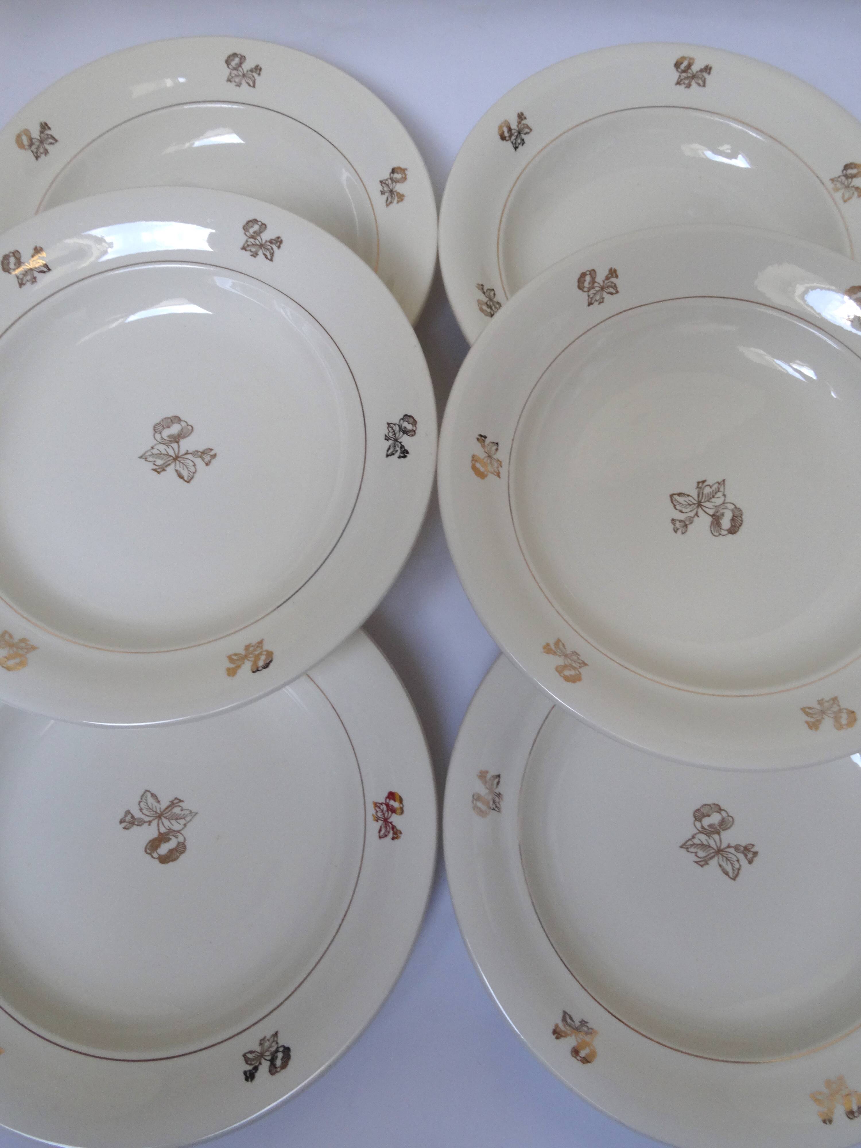 6 Villeroy & Boch soup plates