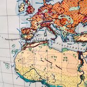 Educational map “the types of landscapes of the earth”