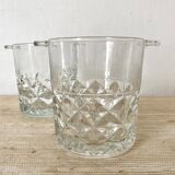 Glass ice buckets
