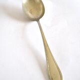 German silver-plated sauce spoon Gowe ALPACCA pearl decoration 26cm