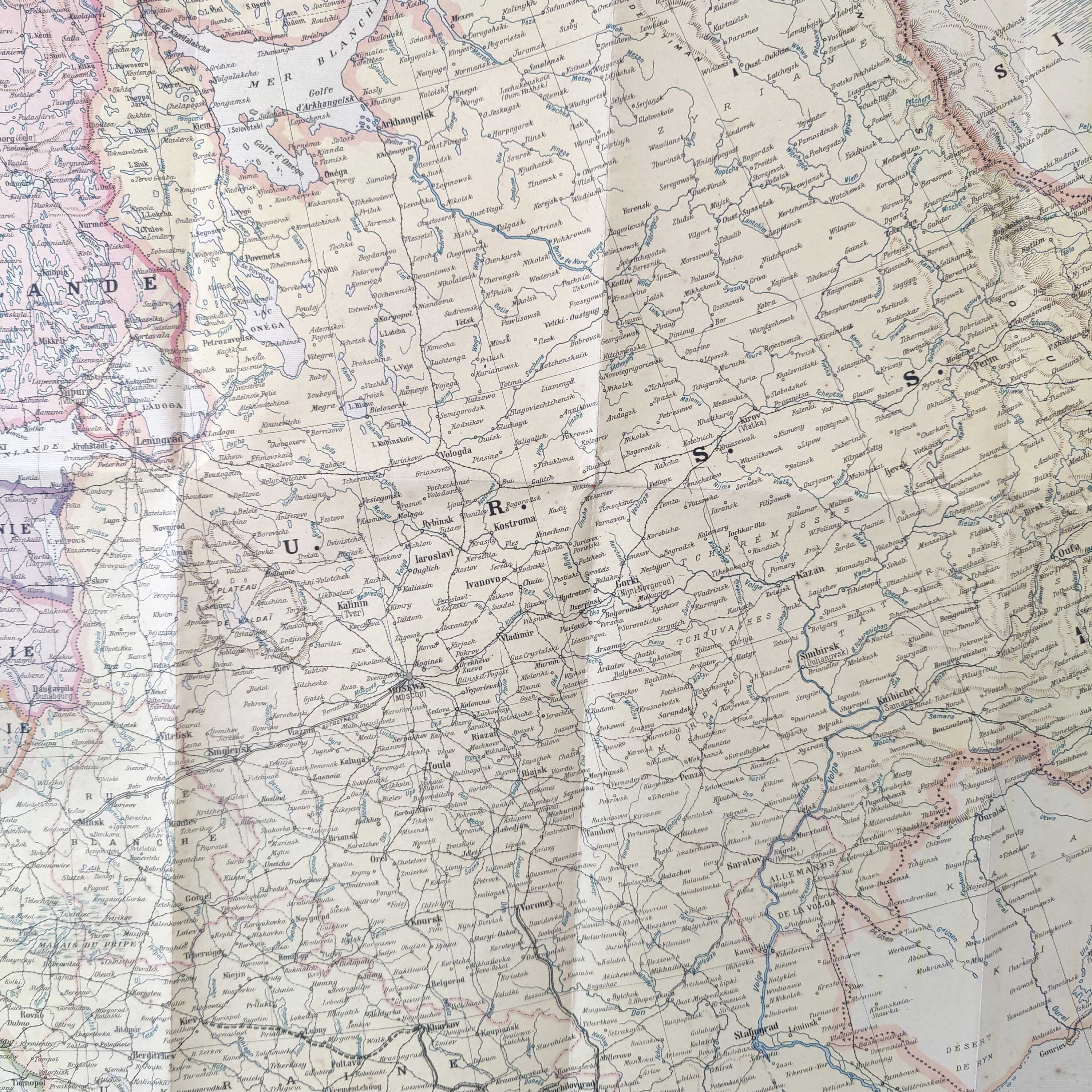 Vintage map Europe 98x74cm