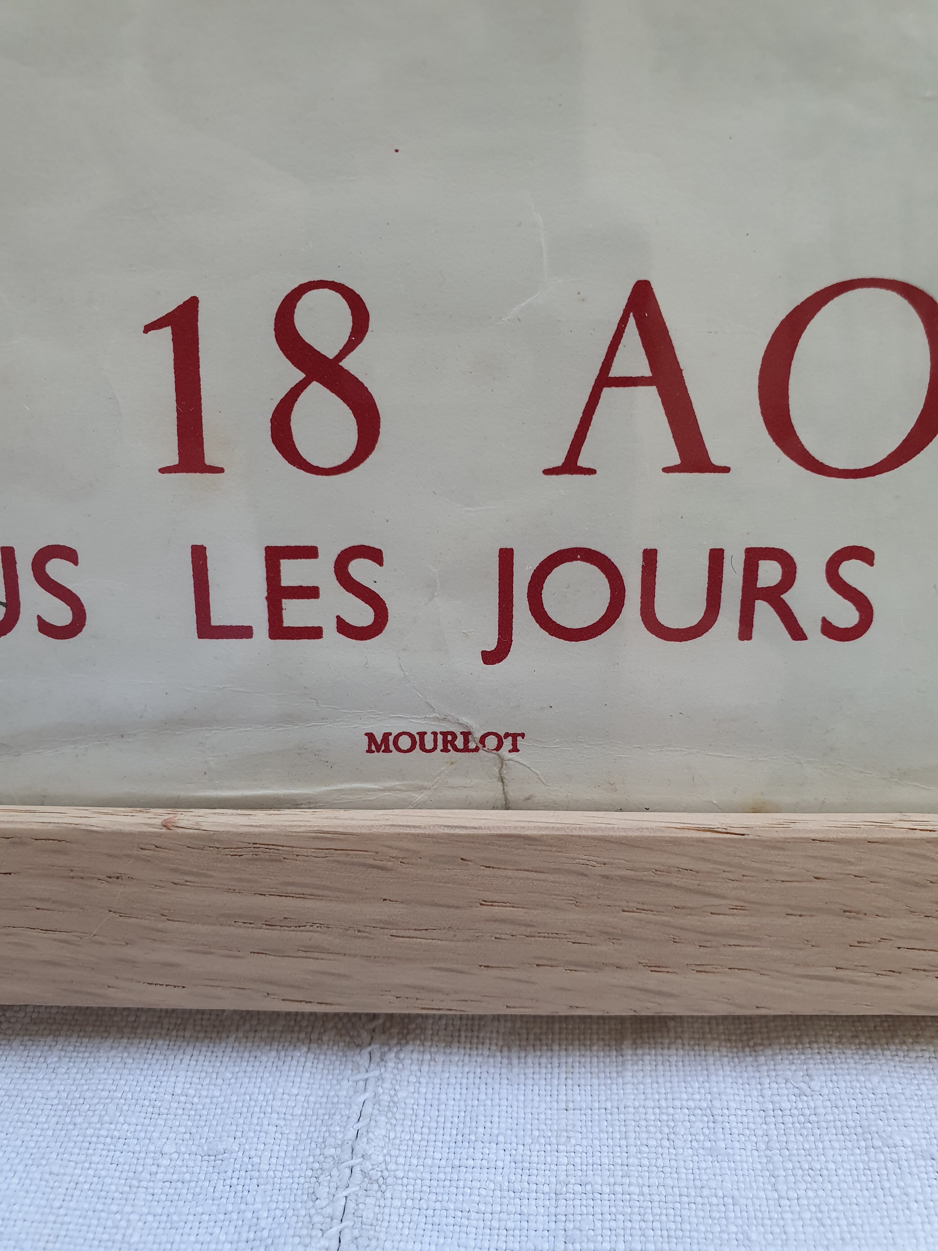 Lithographed poster of Venard