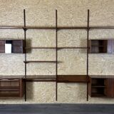 60s 70s teak wall shelf Wall Unit Kai Kristiansen for FM Møbler Denmark