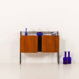 Italian vintage credenza in the style of Vittorio Dassi, 1950s