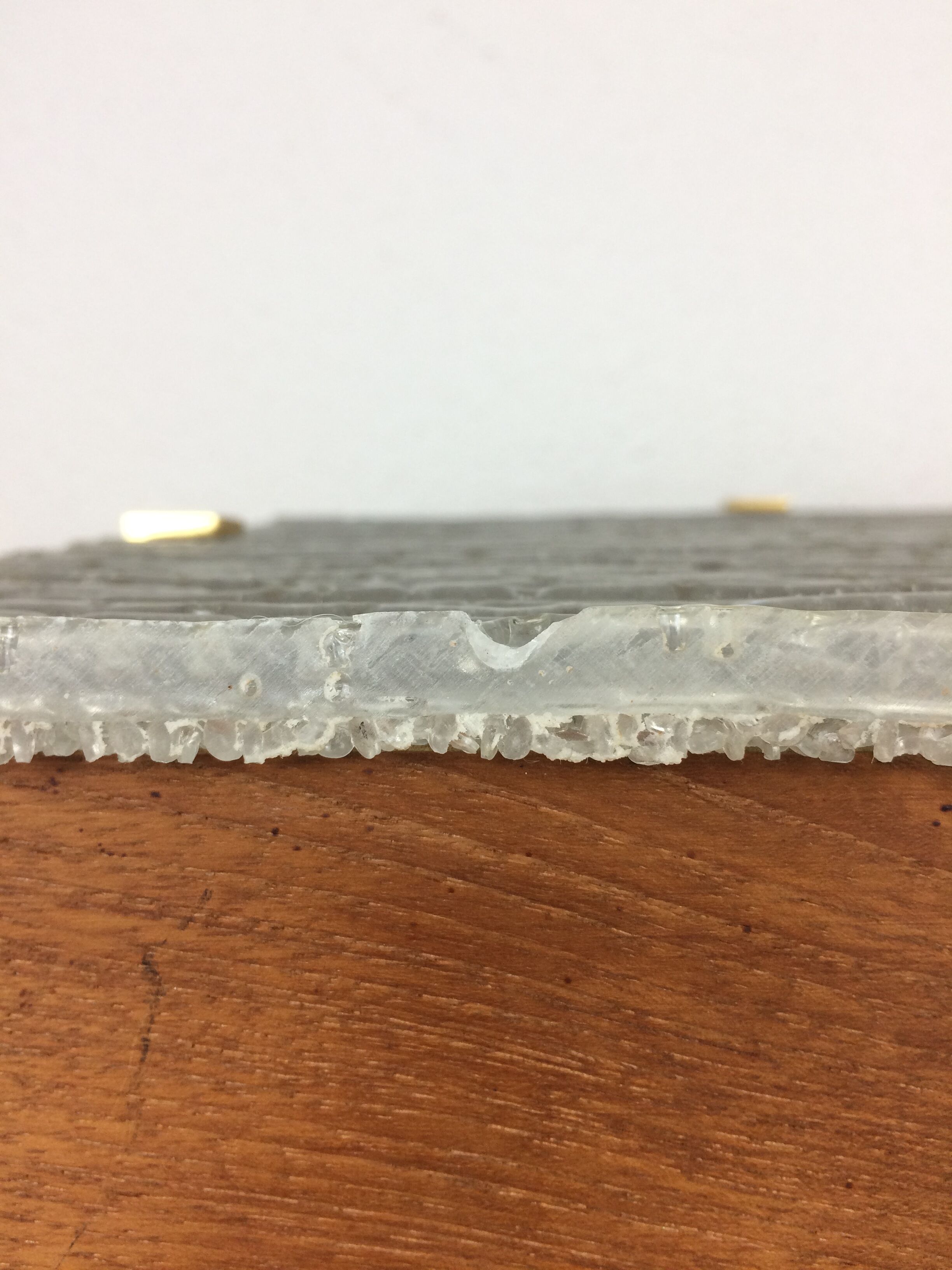 Scandinavian square wall lamp perspex and teak, ceiling lamp