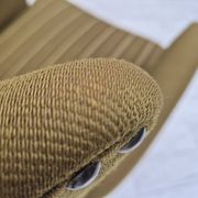 1970s, Danish lounge chair, original green furniture wool, oak wood.
