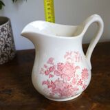 Toilet set (pitcher and basin) in earthenware from the Crown Devon factory