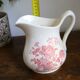 Toilet set (pitcher and basin) in earthenware from the Crown Devon factory