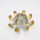 Murano Bowl Archimede Seguso Bullicante Crystal & Fritté Gold 1950