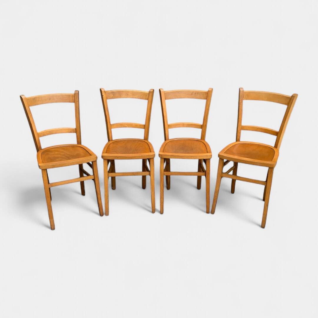 4 vintage Luterma bistro chairs 1940