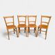 4 chaises bistrot vintage Luterma 1940