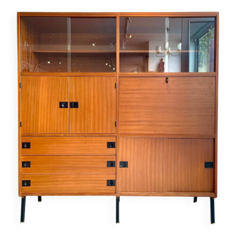 Meuble bibliothèque moderniste René-Jean Caillette édition Charron
