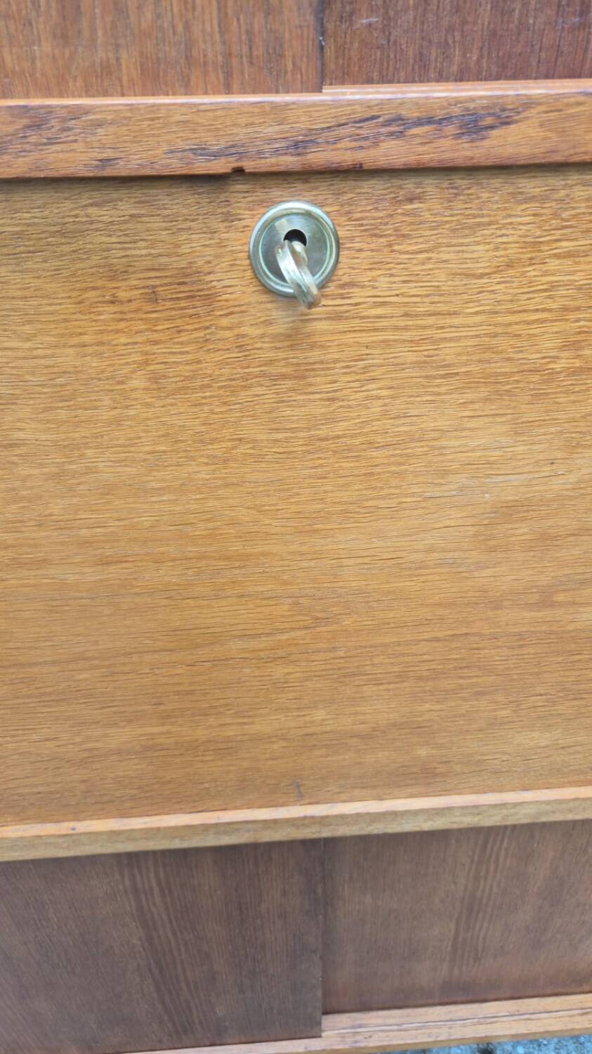 Oak secretary desk, 1960