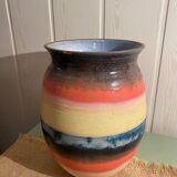 Glazed terracotta pottery vase