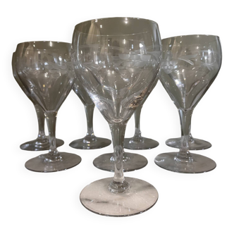 Verres gravés anciens