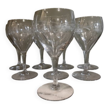 Antique engraved glasses