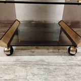 Vintage rolling shelf
