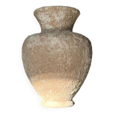 Beige sandy textured vase