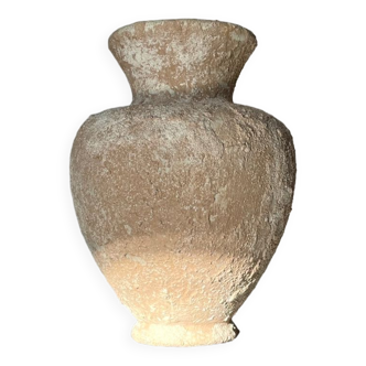 Beige sandy textured vase