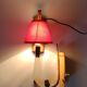 Paire d'appliques en bambou vintage