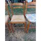 6 chaises de cuisine bois, paillées