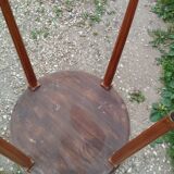 Antique bouillotte table with marble top, Louis XVI style