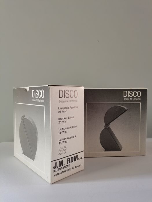 Pair of Italian Disco table lamps by Bertorelle