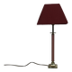 1980s Brass and Pink Enamel Table Lamp Memphis Vintage Arcade Candle