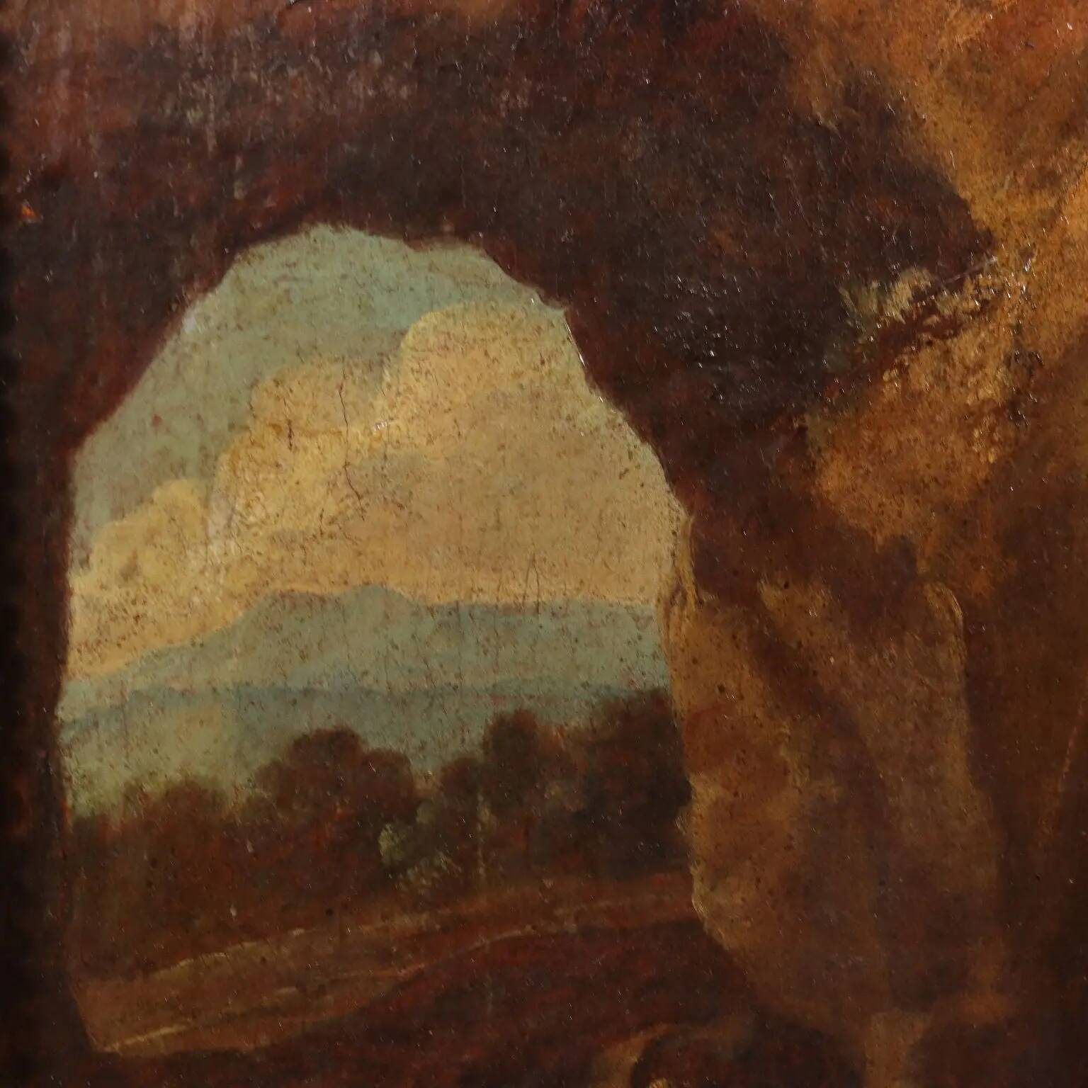 Oil on canvas, religious subject, Italy 17th-18th century.