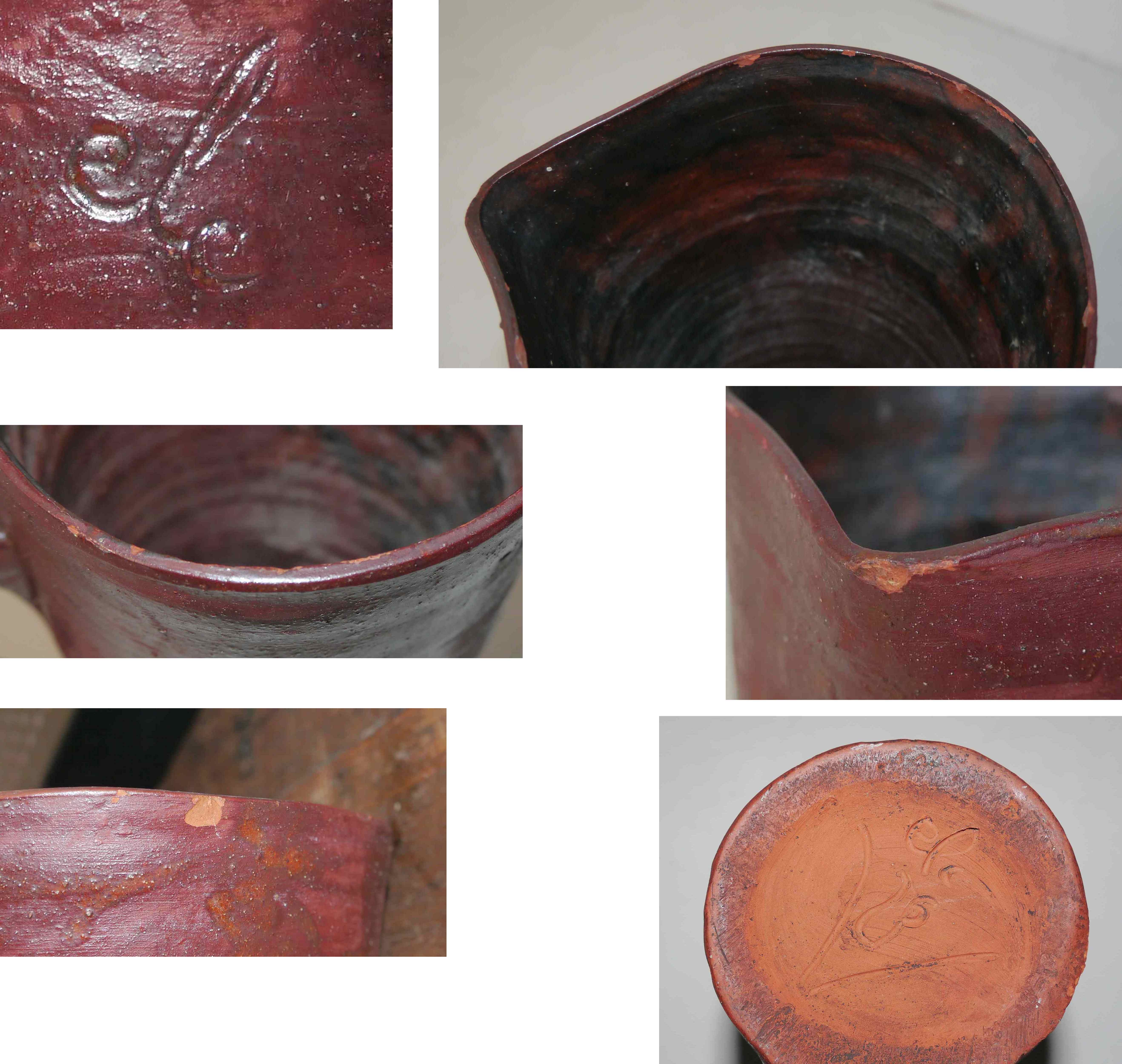 Old pitcher in ceramic or terracotta, 70's