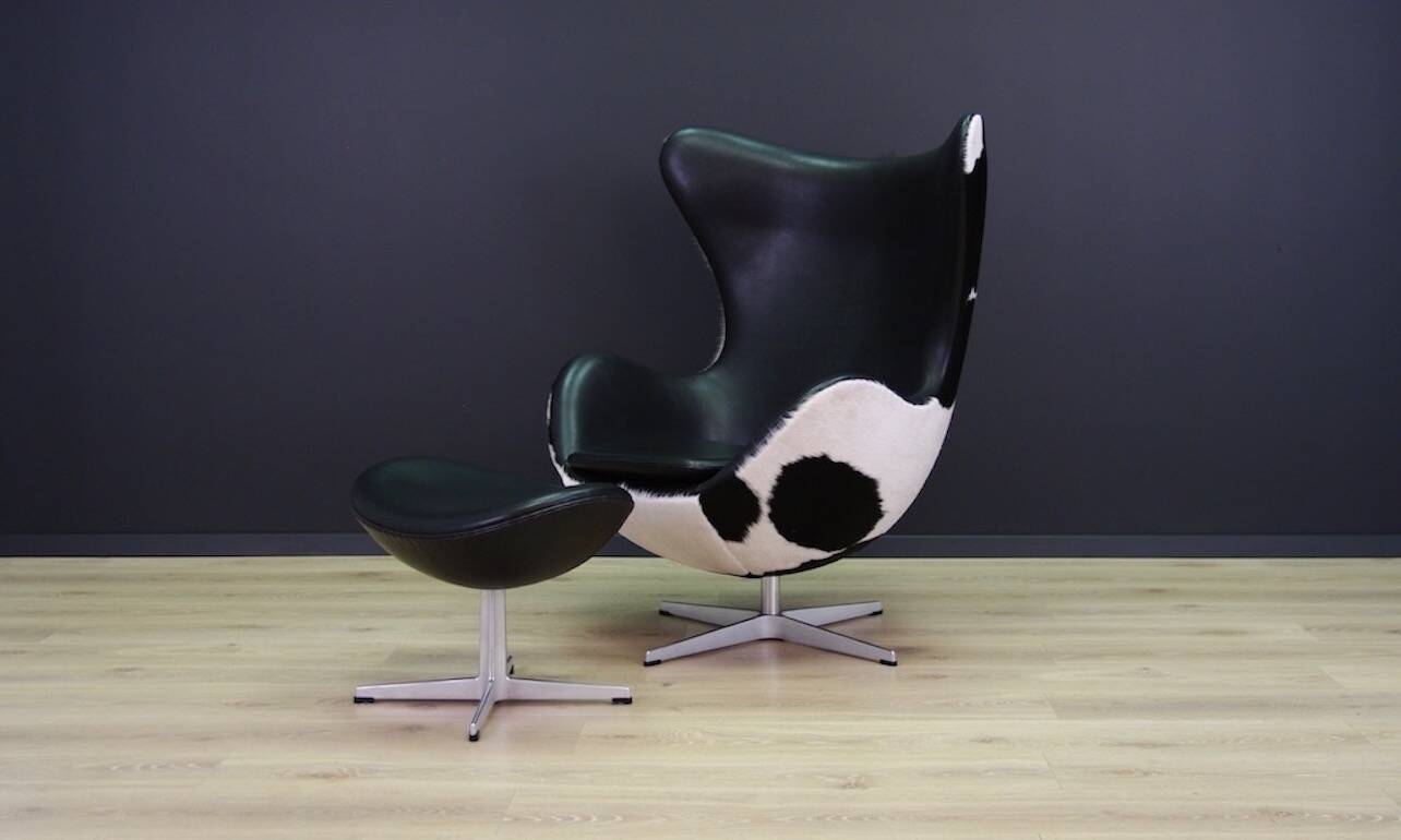 Egg chair de Arne Jacobsen en cuir de vache