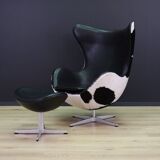 Arne jacobsen the egg chair cow leather