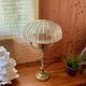 Old Art Deco style lamp 1960 in brass and glass.
