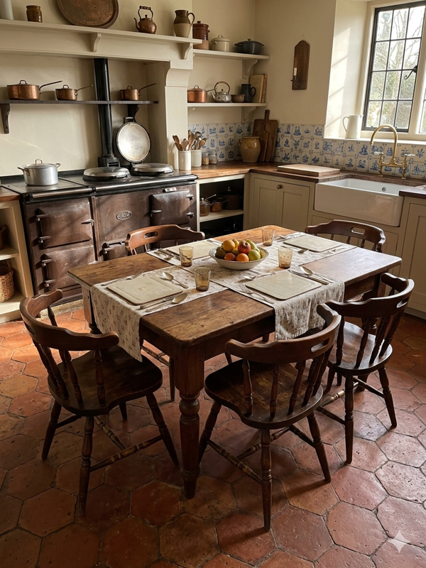 4 fauteuils bistrot style western en hêtre