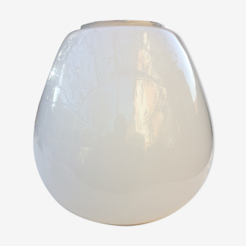 Plafonnier avale opaline années 50/60