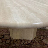 Vintage travertine coffee table from the 70s