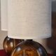 Paire de lampes boules en bois de style scandinave