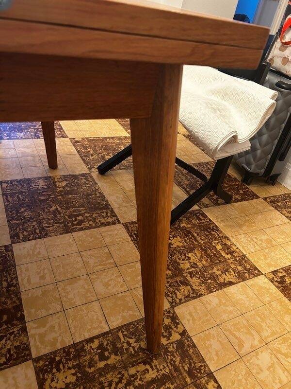Table bois massif extensible vintage