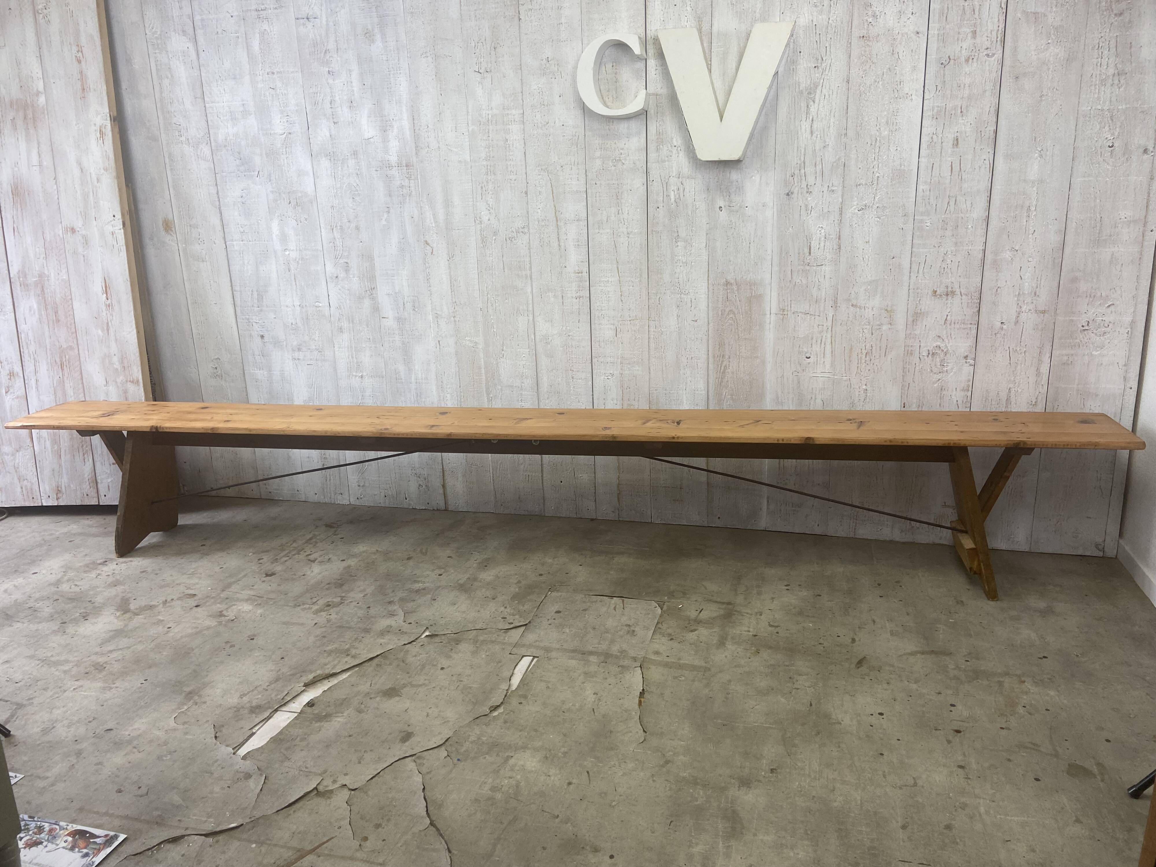 Large farmhouse bench