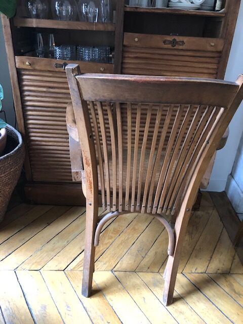 Vintage 1950s wooden chair