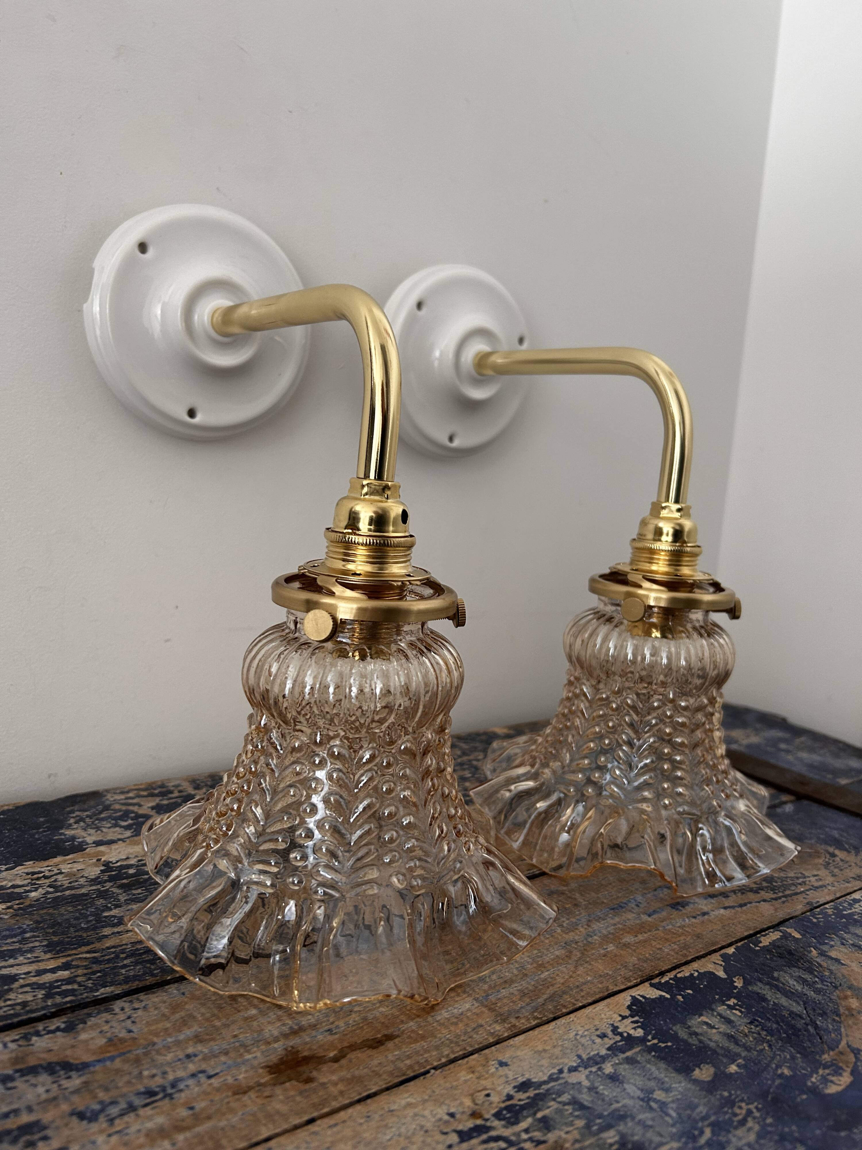 Pair of vintage wall lights