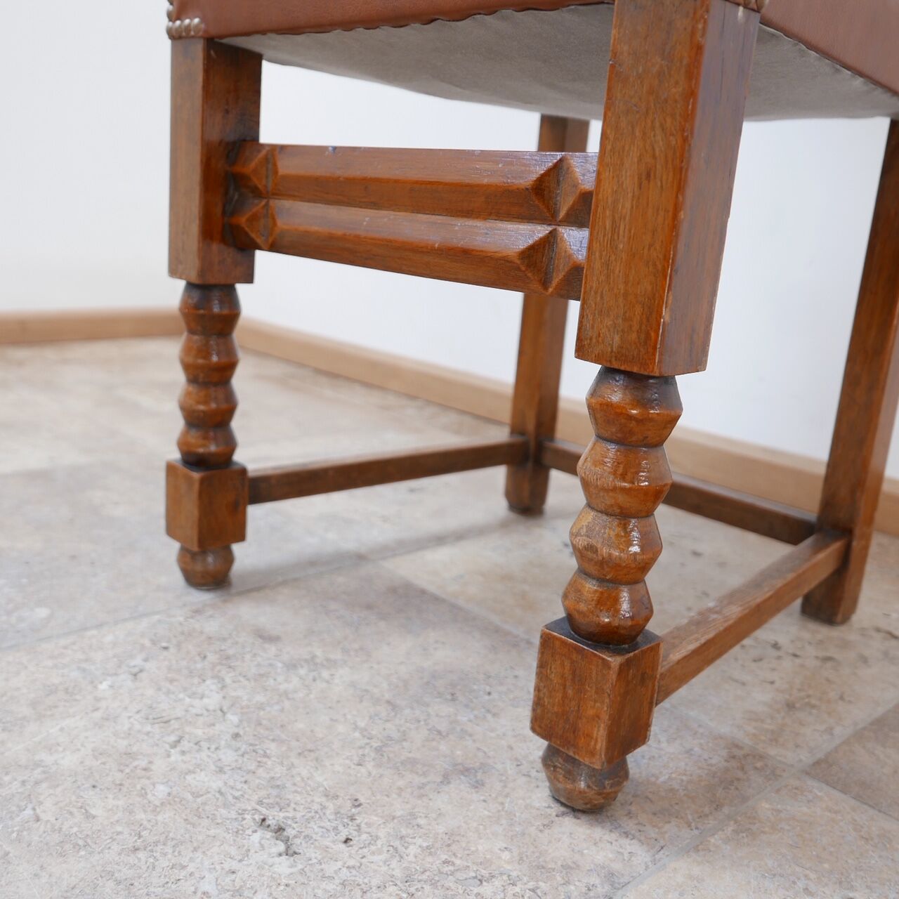 Set of four french deco dining chairs