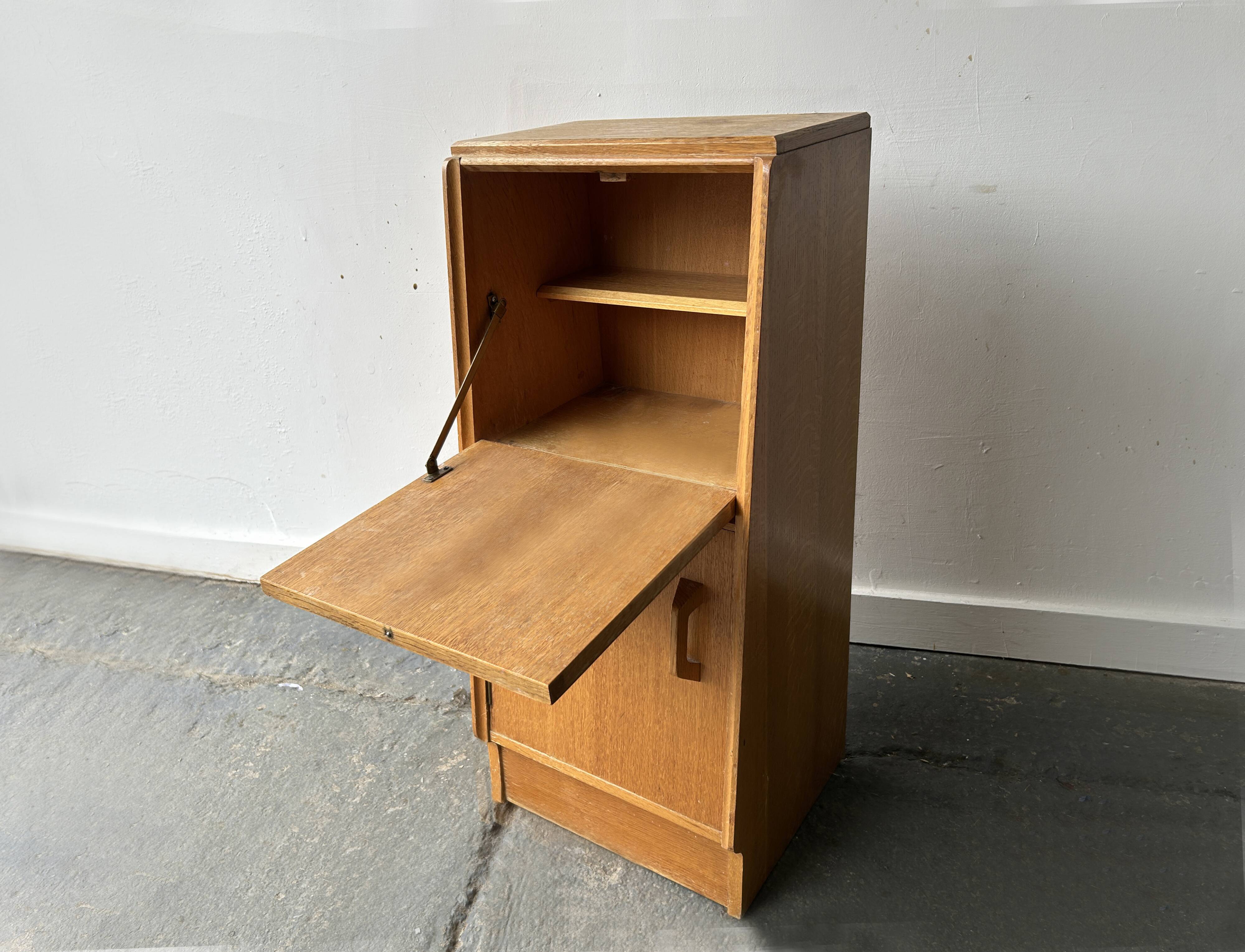 Mid-Century 1950/60s G Plan (E Gomme) ‘Brandon’ oak bedside cabine
