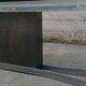 1970s glass and chrome table, 300 cm, for 12 people.